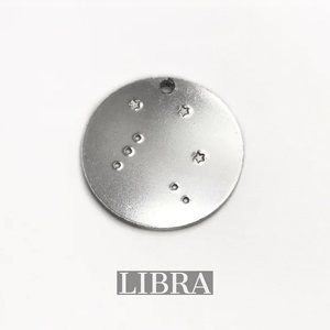 LIBRA constellation penadand-hand stamped